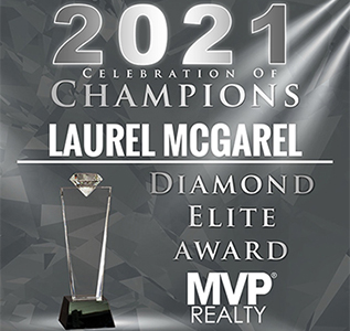 2021 Diamond Elite Award – Top 1% in sales for MVP Realty® (1,100 agents)